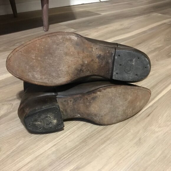 Nocona Ladies Dark Brown Leather Western Boots Size 37 - Picture 6 of 6